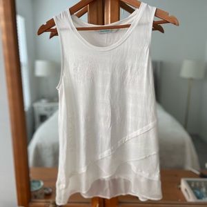 Desigual white Asymmetrical Hem Carola tank size Medium